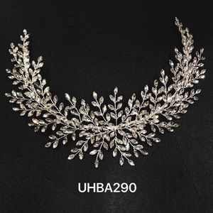 Silver Crystal Burst Bridal Hair Piece Accessory